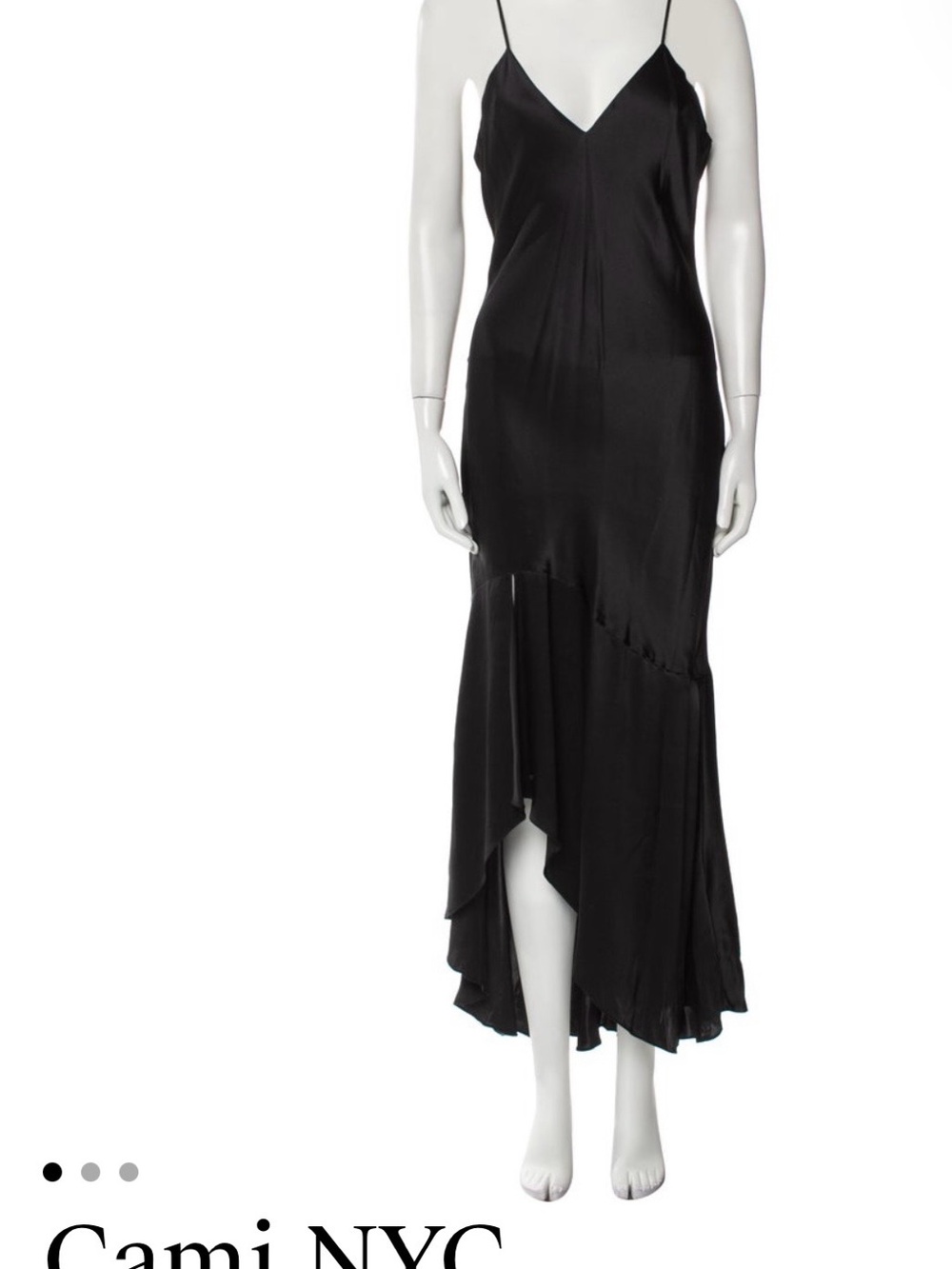 Cami NYC Black High-Low Slip Dress